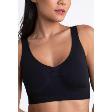 Imagem de Top Control Loba Slim Sem Costura By Lupo - Ref. 47180 - 001, Preto, G