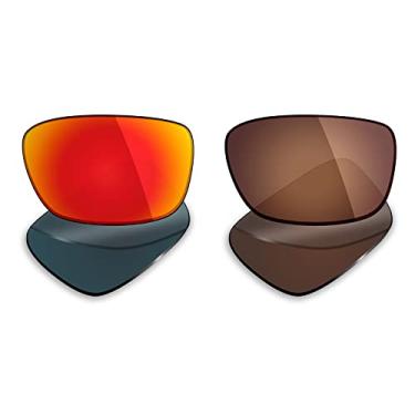 Imagem de 2 pares de lentes polarizadas de substituição da Mryok para óculos de sol Oakley Drop Point – Opções
