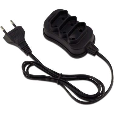 Imagem de Extensao Eletrica Bipolar 3M 3 Entradas Preta Force Line