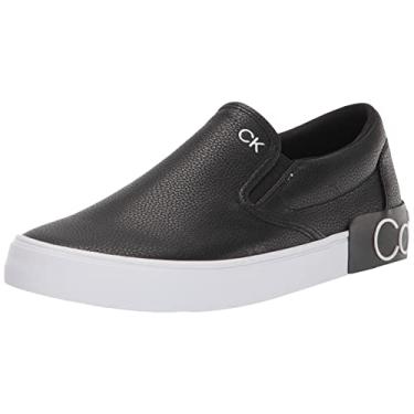 Imagem de Calvin Klein Tênis masculino Ryor, Couro caído preto 004, 40