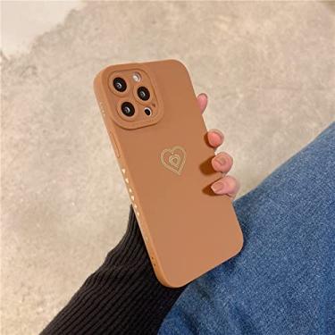 Imagem de Capa de telefone com moldura de coração de amor macio doce cor para iphone 11 12 13 pro max x xr xs max 7 8 plus capa à prova de choque de proteção de lente, iu6873bn, para 7 plus ou 8 plus