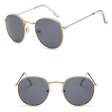 Imagem de Óculos de sol da moda Retro Oval Óculos de Sol Feminino/Homem Designer Vintage Pequeno Preto Vermelho Amarelo Tons Óculos de Sol Óculos de Sol,C3,Liga