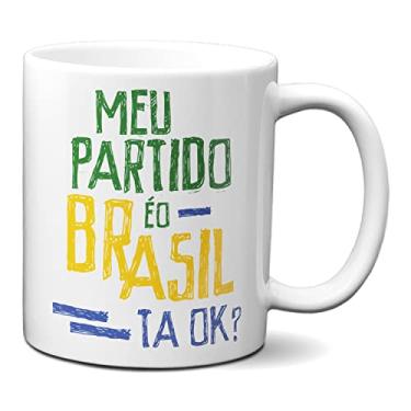 Imagem de Caneca Meu Partido É O Brasil Tá OK? Bolsonaro Presidente (Branca)