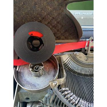 Imagem de FJA Products Fita de máquina de escrever preta – vermelha para as máquinas de escrever Old Antique Remington