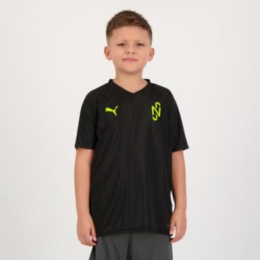 Imagem de Camiseta Puma Neymar Jr Njr Teamliga Core Juvenil Preta