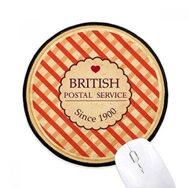 Imagem de DIYthinker Rastreamento britânico de Londres verificado tapete de mouse desktop escritório tapete redondo para computador
