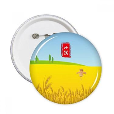 Imagem de Emblema circular de grãos, vinte e quatro broches solares redondos para decoração de 5 peças