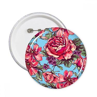 Imagem de Calça flor vida folha céu pinos redondos crachá botão emblema acessório decoração 5 peças