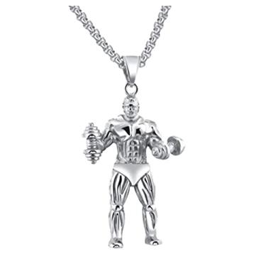 Imagem de Corrente com Pingente em Aço Inox alteres Academia Fitness