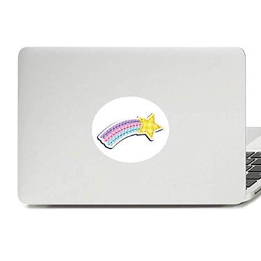 Imagem de Adesivo de vinil com emblema de meteoro do universo e alienígena para laptop e notebook
