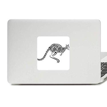 Imagem de Adesivo de vinil com ilustração de esqueleto Canguru sabor Austrália para laptop Decoração de PC