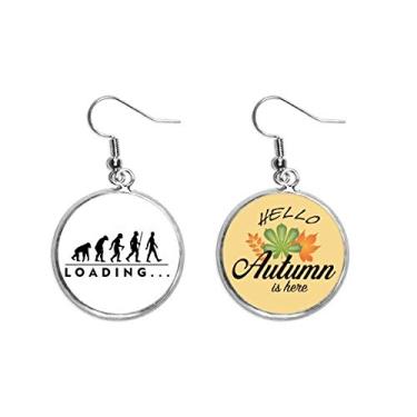 Imagem de Brinco de folha de outono com orelhas de civilização humana da Ape Monkey