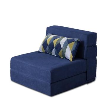 Imagem de Nigoone Sofá-cama dobrável com almofada de espuma viscoelástica conversível cadeira cama sofá futon preguiçoso para sala de estar/escritório em casa/camas de hóspedes/apartamento/loft no andar de