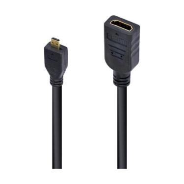 Imagem de Cabo Adaptador Micro Hdmi X Hdmi Fêmea 30Cm Amchf-30 - Vinik