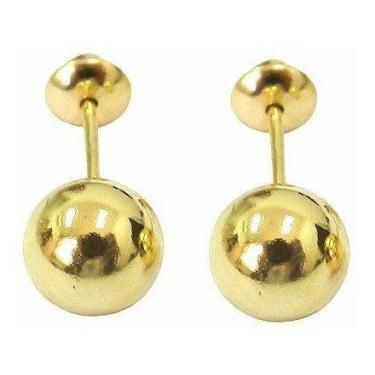 Imagem de Joia Brincos Bola 5 Mm Ouro Amarelo 18k Com Certificado - RD Magazine