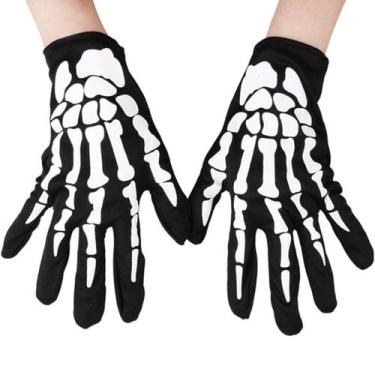 Imagem de Luva Caveira Mão Cosplay Esqueleto Festa A Fantasia - Bela Import