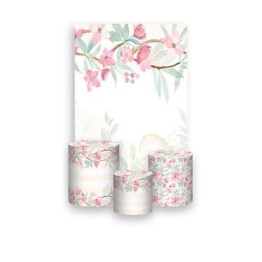 Imagem de Painel De Festa Vertical 1,50 x 2,20 + Trio De Capas Cilindro -Jardim 