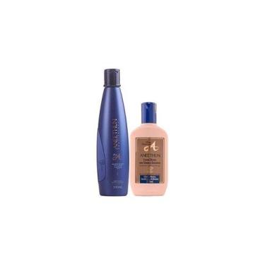 Imagem de Kit Shampoo Aneethun Linha A 300 ml e Creme de Silicone Linha A 250 ml