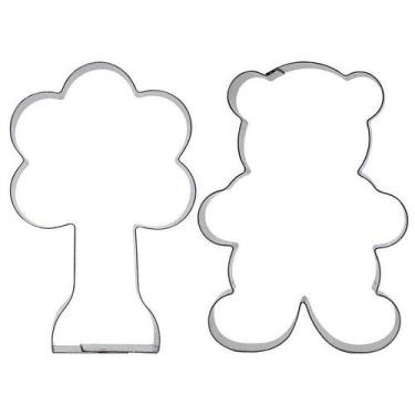 Imagem de kit Cortador Urso/Árvore - Ref. 403 RR Cortadores Rizzo Confeitaria