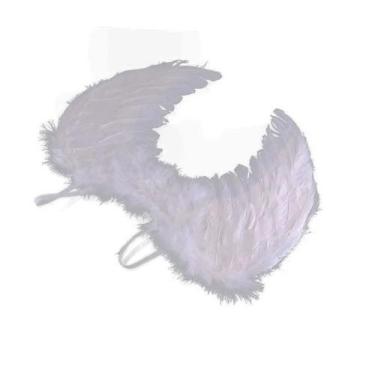 Imagem de Fantasia Halloween Asa de Anjo Branca com Penas - Lynx produções