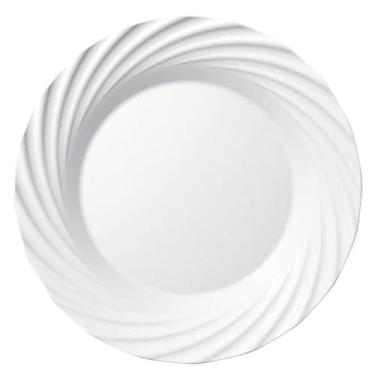 Imagem de Jogo 6 Pratos Fundo Duralex Jasmim Opaline Branco Vidro 26Cm - Marinex