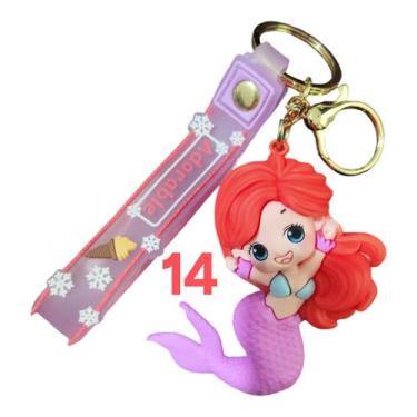 Imagem de Chaveiro Fofinho Stitch Sereia Emborrachado Realista 3D Grande - Dream