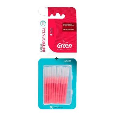 Imagem de Escova Interdental Cilíndrica 3mm - 10 unidades - Green