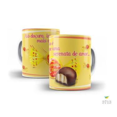 Imagem de Caneca chocolate, alô doçura, isso é mais que uma serenata de amor - L