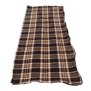 Imagem de Saco de Dormir de Acampamento, Saco de Dormir de lã Lavável à Máquina para Caminhadas (Grade de café)