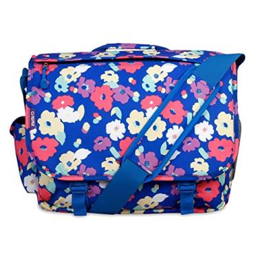 Imagem de J World New York Bolsa mensageiro para laptop Thomas para mulheres e homens. Bolsa infantil para computador, Pétalas, 13.5 X 17 X 6" (H X W X D)", Bolsa mensageiro para laptop Thomas para mulheres.