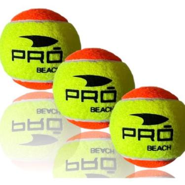 Imagem de Bolinha De Beach Tennis Kit Com 06 Bolas Quadra Profissional - Pro Bea