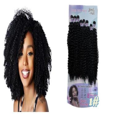 Imagem de Cabelo Cacheado Estilo Deusa Varias Cores 280gr - GM Hair, [1]