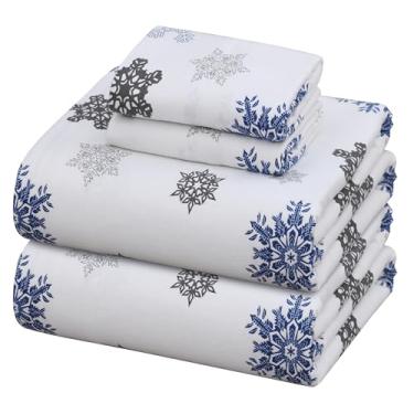 Imagem de ZOYER Jogo de lençóis de flanela Queen - Conjunto de lençóis de flanela Queen com 4 peças - Lençóis de flanela Queen 100% algodão - Lençóis de flanela Queen Premium Queen - Jogo de lençol Queen de