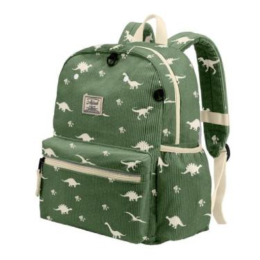 Imagem de Mochila Atgark Corduroy para meninos de 2 a 5 anos