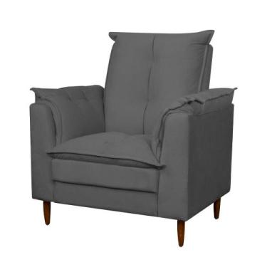 Imagem de Poltrona de amamentação confortável Helena - Herrero, Cinza