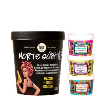 Imagem de Kit Lola Morte Subita Masc 450ml + Bemdita Ghee Cronograma 3x 100ml - 