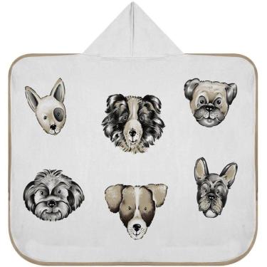 Imagem de Toalha Baby C- Capuz Tecebem Estampada Kinder Agnes 70cmx90cm Bege