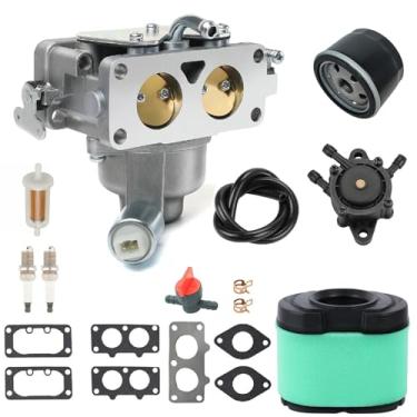 Imagem de RYTIME Kit de carburador compatível com Briggs & Stratton 796997 792295 796227 motores V-Twin (20-25Hp) - para John Deere X130R X140 Z235 Z245 tratores de cortador de grama - fácil instalação