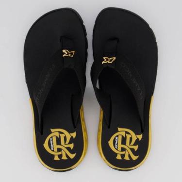 Imagem de Chinelo Kenner Rakka Gold Flamengo Preto, 43
