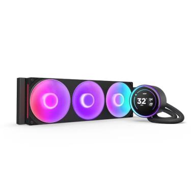 Imagem de Water Cooler NZXT Kraken Elite 360 RGB Preto com Tela 2.72” AMD AM4 AM5 /INTEL LGA 1851, 1700 & 1200 RL-KR36E-B2