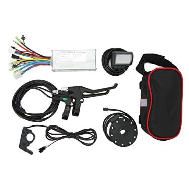 Imagem de 22A 36V 48V 500W Bike Electric Motor Controller EN06 Display Alavanca de freio Definir kit de conversão de bicicletas elétricas