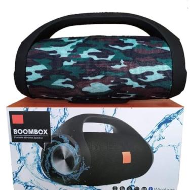 Imagem de Caixa de Som Boombox Bluetooth 40W Portátil | Rádio FM, Bateria 10.000mAh, USB, SD, Aux P2, Connect+