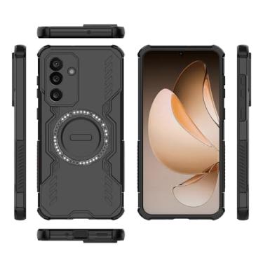 Imagem de Capa compatível com Samsung Galaxy M56 5G, compatível com MagSafe, compatível com Samsung Galaxy F56 5G Dissipação Cool Antiqueda capas de celular pretas