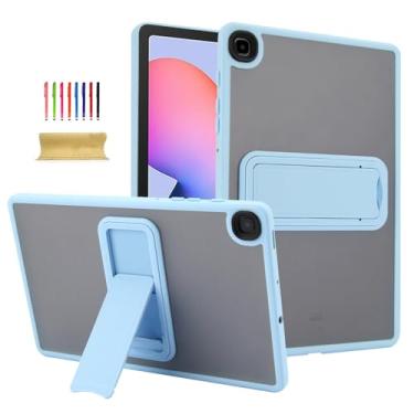 Imagem de Dteck Capa para tablet Samsung Galaxy Tab S6 Lite de 10,4 polegadas (SM-P620/P613/P610) 2024/2022/2020 com traseira transparente e suporte, capa traseira transparente com ajuste fino, leve, com