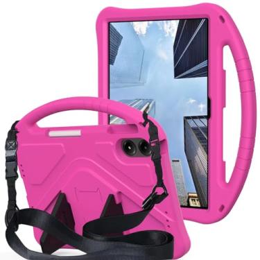 Imagem de YRH Capa para tablet Onn 12.1 Pro 2024 (modelo 100146663), capa infantil EVA à prova de choque com alça de ombro para tablet Walmart Surf Onn de 12,1 polegadas, rosa