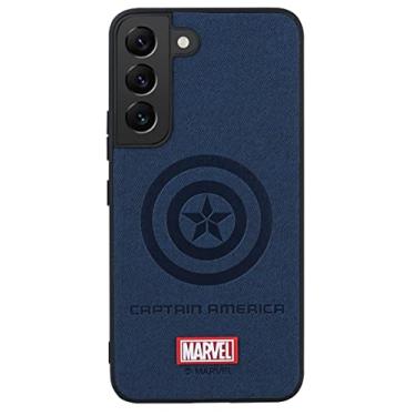 Imagem de IRON SPIDER Capa para Galaxy S22 Plus, com personagem de super-herói Samsung S22 Plus, Captain-BLUE