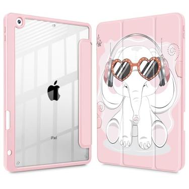 Imagem de Tuiklol Capa para iPad 10.2 2021, 9ª geração, suporte embutido para lápis, suporte com três dobras, suporte de proteção TPU (Poliuretano Termoplástico) para iPad 10.2 de 2020 e 2019 [8/7] Capa