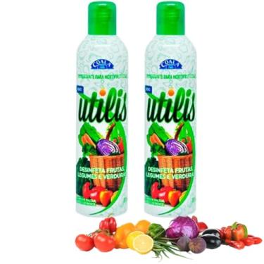 Imagem de Kit 2 Coala Utilis com 300ml cada Desinfetantes Hortifrutícolas Higienização Eficaz e Segura de Frutas, Verduras Legumes