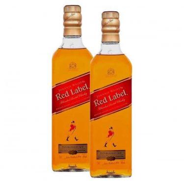 Imagem de Kit Whisky Johnnie Walker Red Label 750ml com 2 unidades