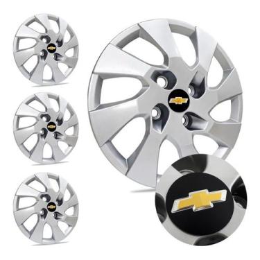 Imagem de Jogo Calota Aro 14 Gm Chevrolet Onix Prisma 4 Furos / Parafusado - GFM